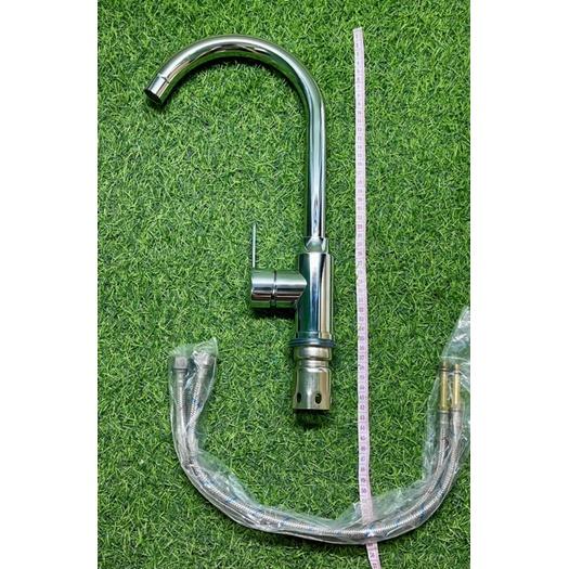 Vòi rửa bát 304 bóng bi xoay nóng lạnh