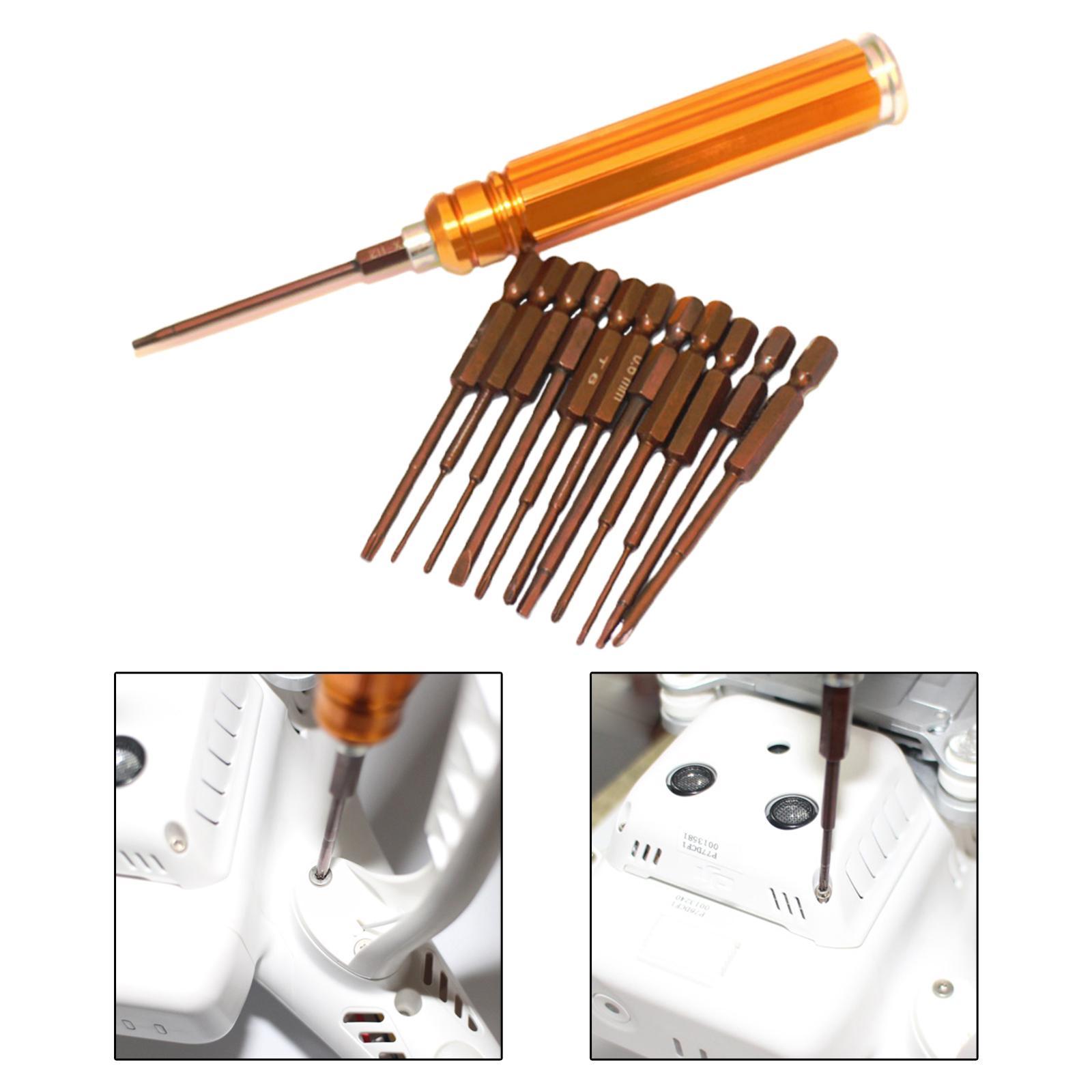 13-in-1 Screwdriver Set Aluminum V2.0 Hand Tools Manual S2 Steel Repair Kit for DJI 4 3 2 Disassembly Smartphones PC Tablet Home Use