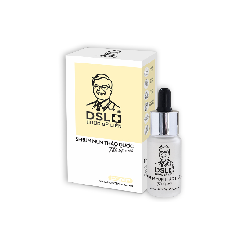 Serum mụn thảo dược (15g), giảm mụn, giảm thâm, nhanh lành sẹo, dưỡng da, dịu da, mụn trứng cá, trắng da