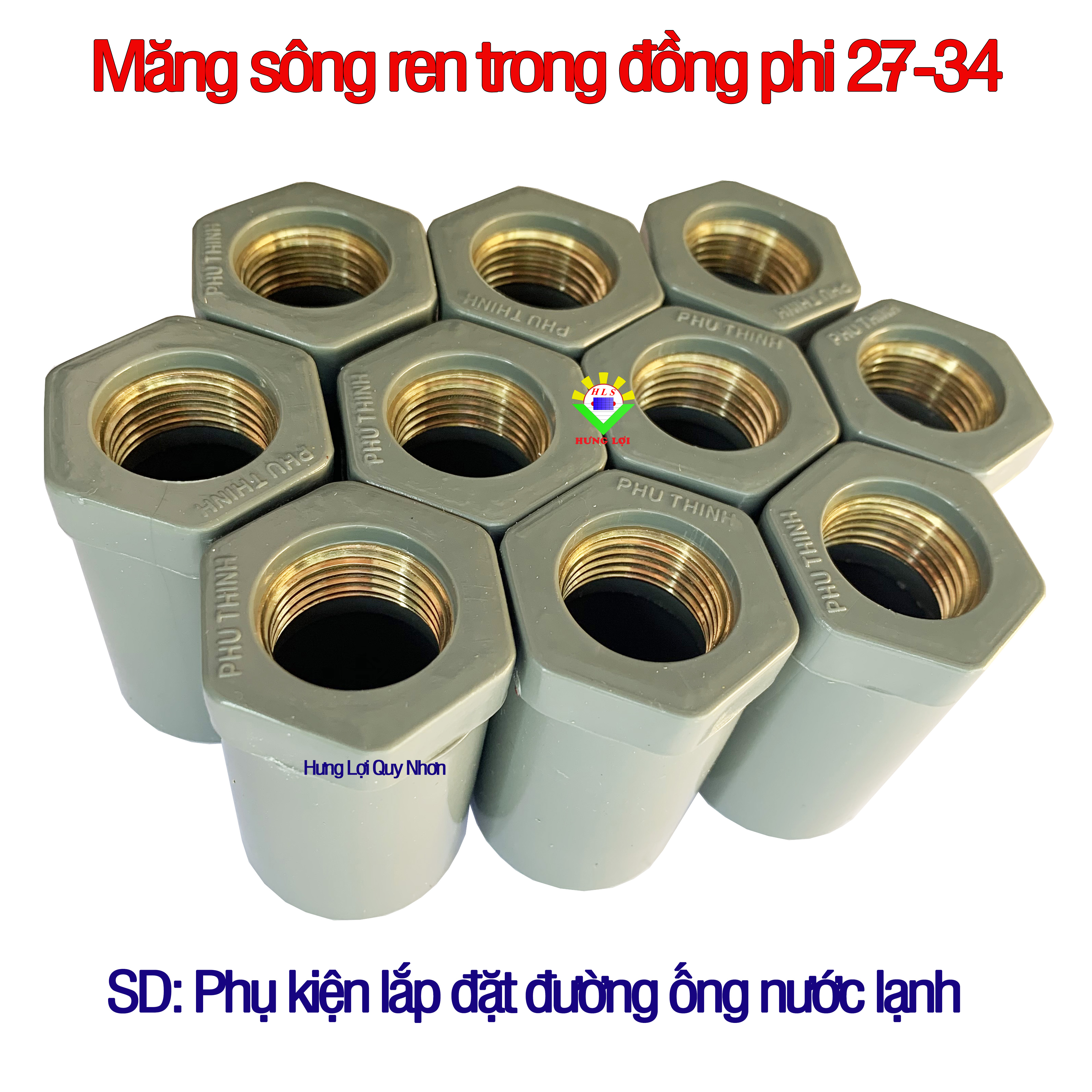 Măng sông ren trong đồng phi 27-21 chất lượng cao