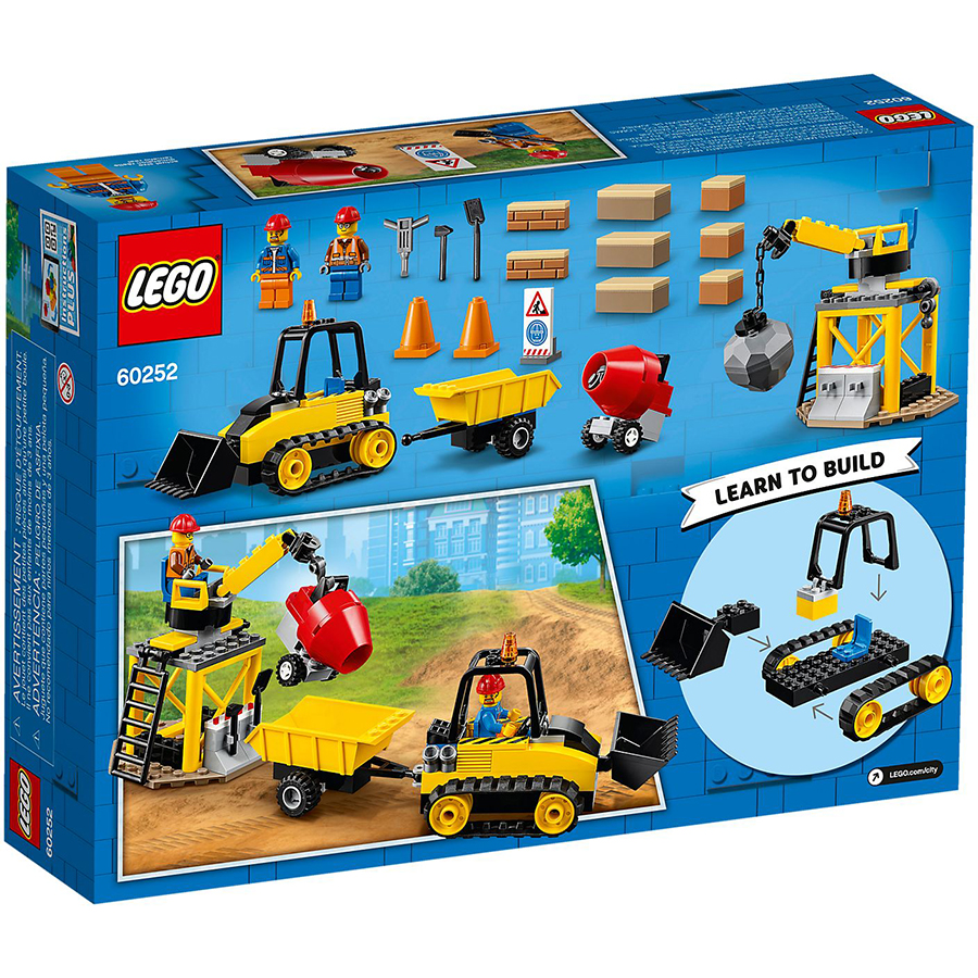 Đồ Chơi Lắp Ráp Lego City Máy Ủi Công Trình 60252 (126 Chi Tiết)