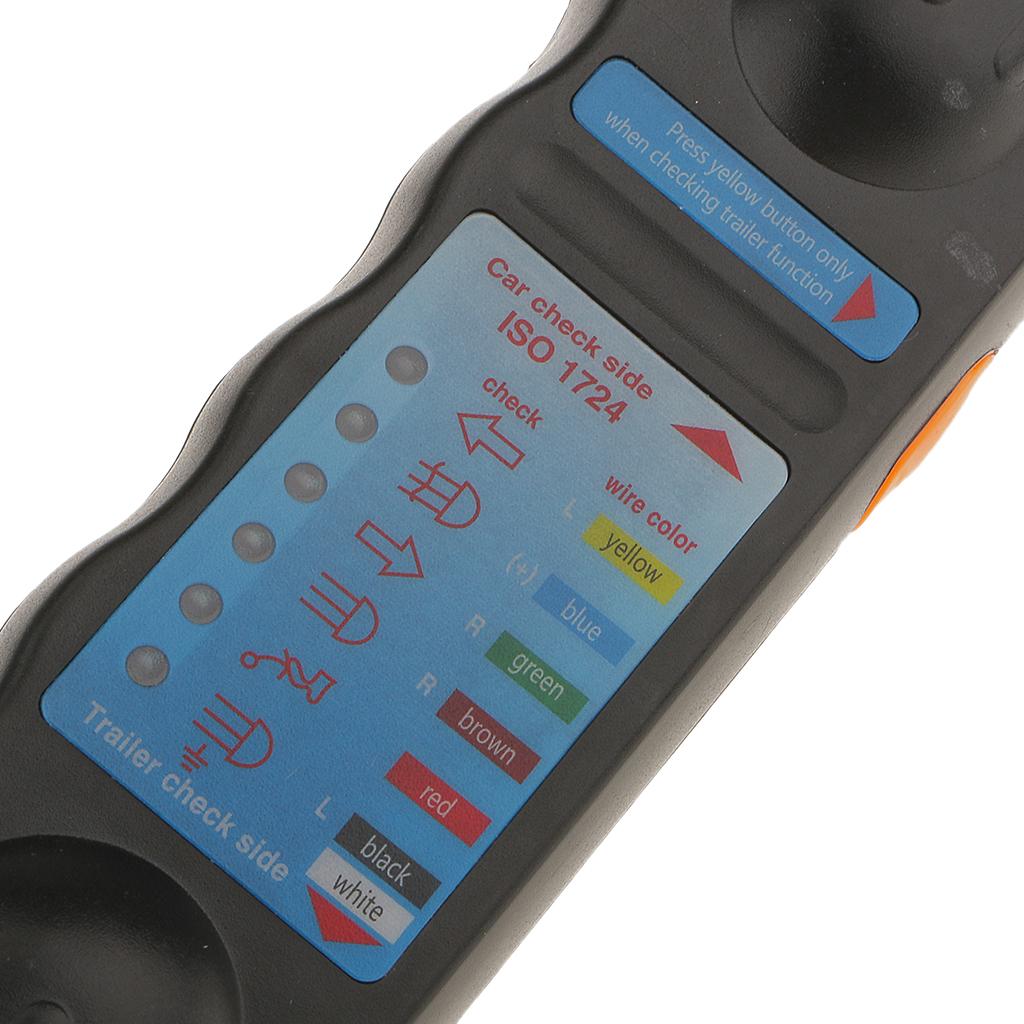 7 Pin Trailer Towing Tester LED Lights Wiring Circuit Plug and Socket 12V Test Tool
