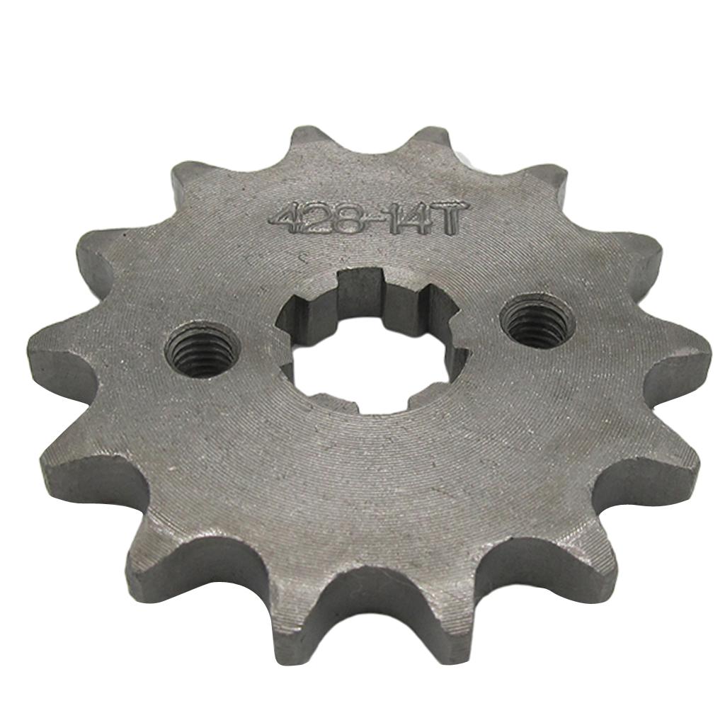 14T 428 Chain/Pitch Front Sprocket Cog Pit/Trail/Dirt bike ATV Quad 17mm