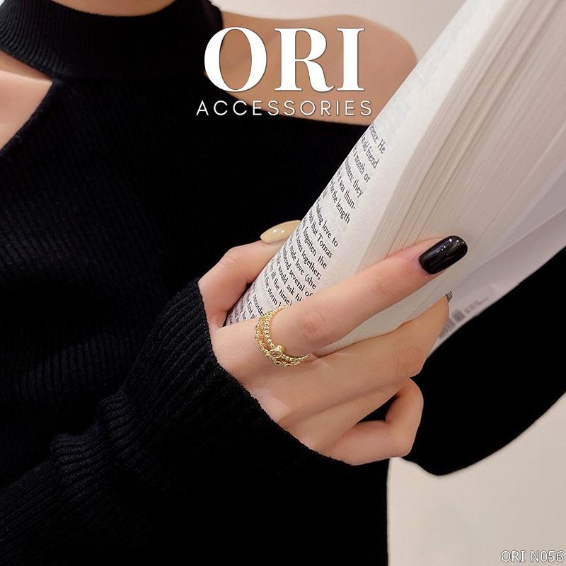 Nhẫn nữ Freesize đính đá Lovell thời trang sang trọng ORI ACCESSORIES N056