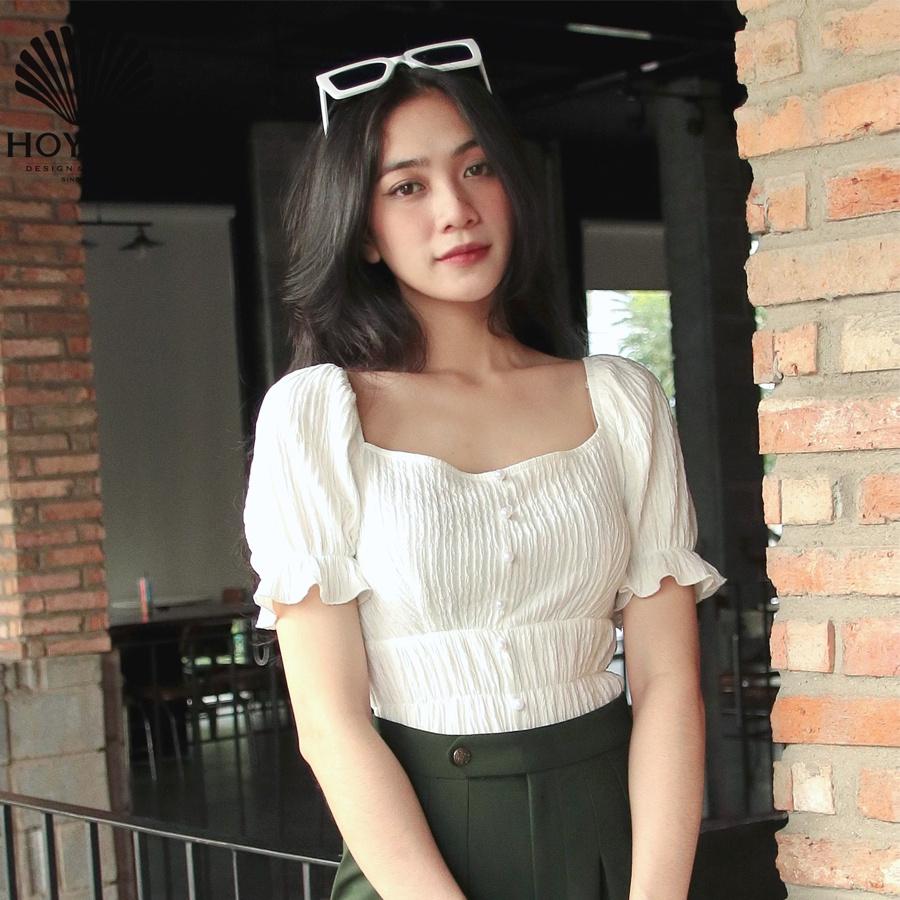 Áo Thun Gân Tay Bèo Nền Nã HOYANG A197