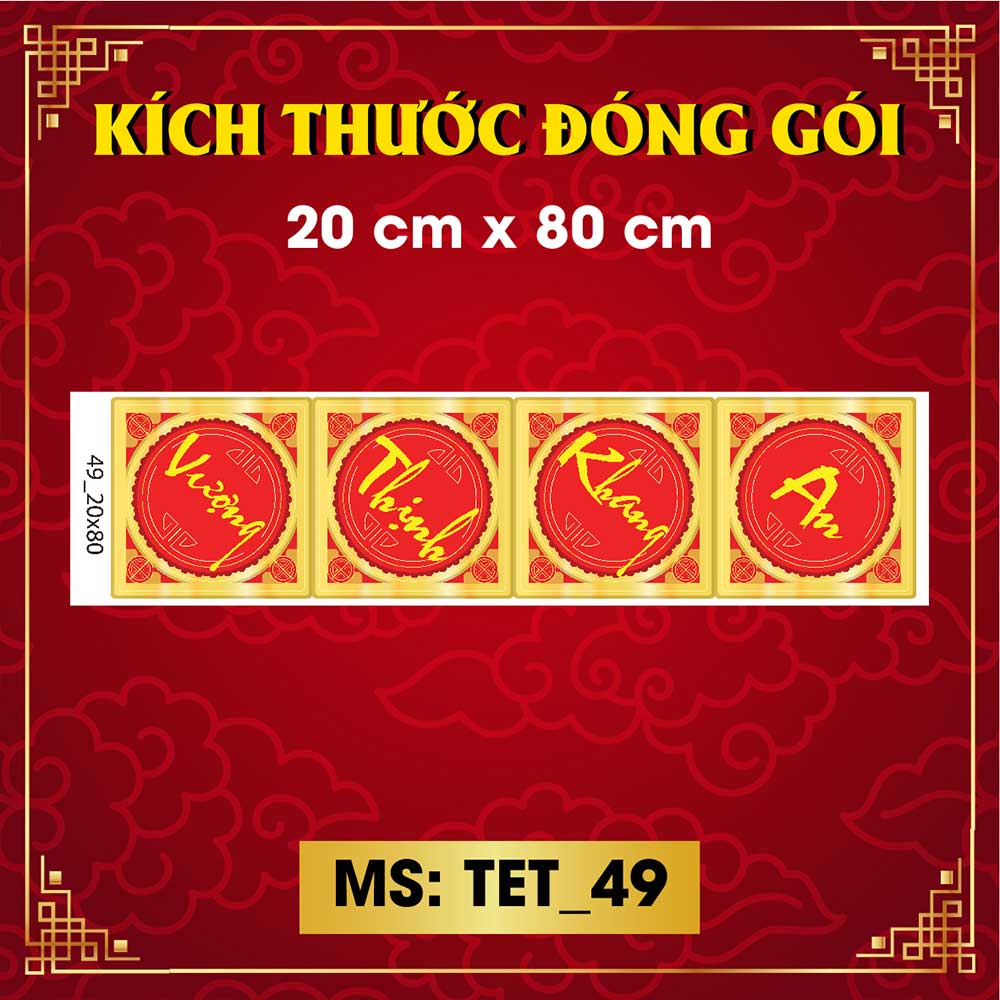 Decal trang trí tết combo số 20
