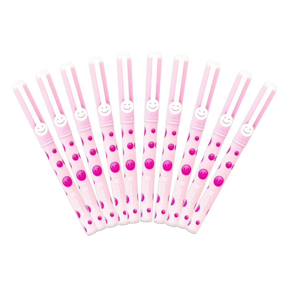 Bút Máy Nét Trơn HH Smile 2274 ngòi mài công nghệ mới, ngòi bút đính hạt Idirium cho nét vẽ trơn đều, không xước giấy - Giao Màu Ngẫu Nhiên