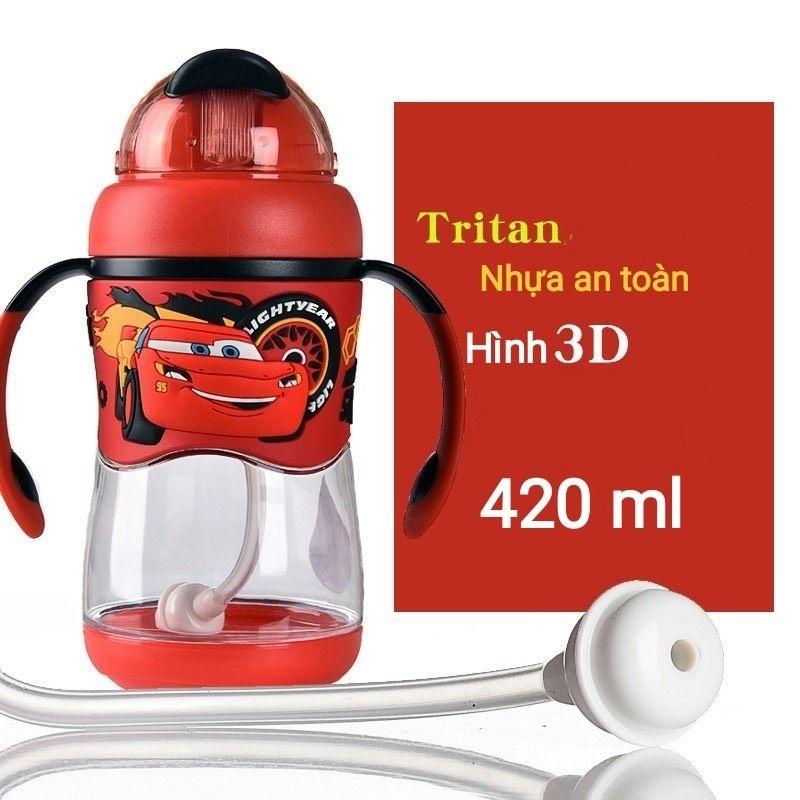 Bình nước hang Dlsney có tay cầm ,dây đeo thay thế , ống hút chống sặc