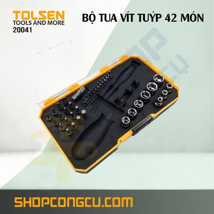 Bộ tua vít tuýp 42 món Tolsen 20041