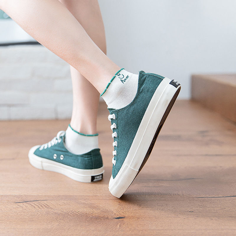 Combo 5 đôi tất/vớ nữ cổ ngắn mềm êm chân