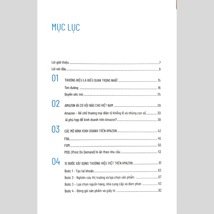 Sách 10 Bước Xây Dựng Thành Công Thương Hiệu Việt Trên Amazon