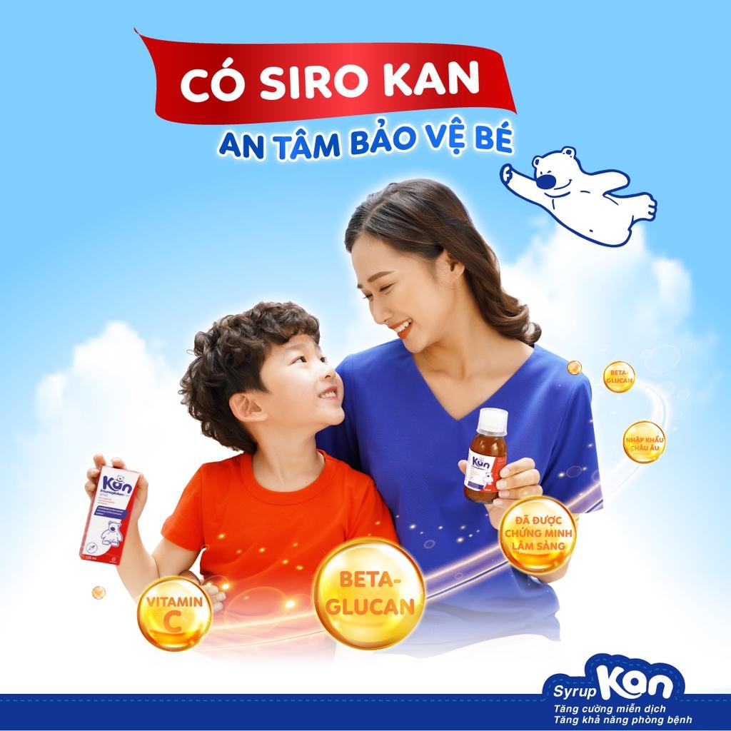 SiroKan ImunoGlukan - Hỗ trợ miễn dịch nâng cao sức đề kháng cho bé - Chai 120ml
