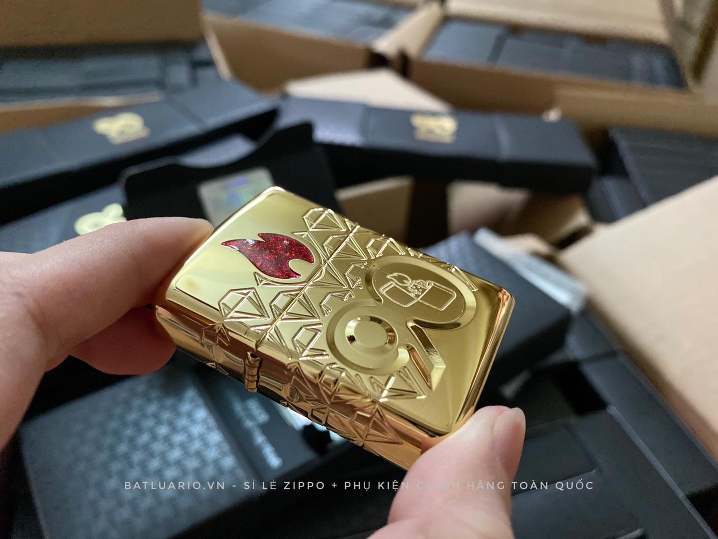 Bật Lửa Zippo 49866 – Zippo 90th Anniversary Limited Edition – Zippo 2022 Collectible Of The Year Asia – Gold Plated – Zippo Coty 2022 Asia