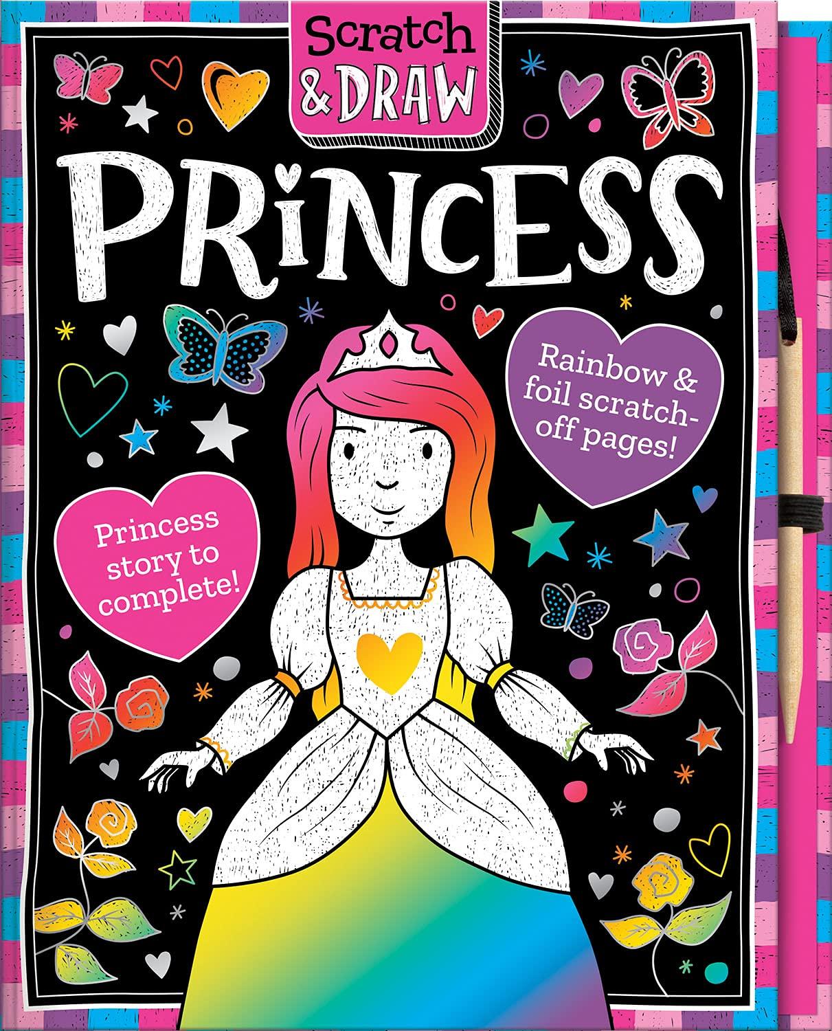 Scratch &amp; Draw Princess - Scratch Art Activity Book