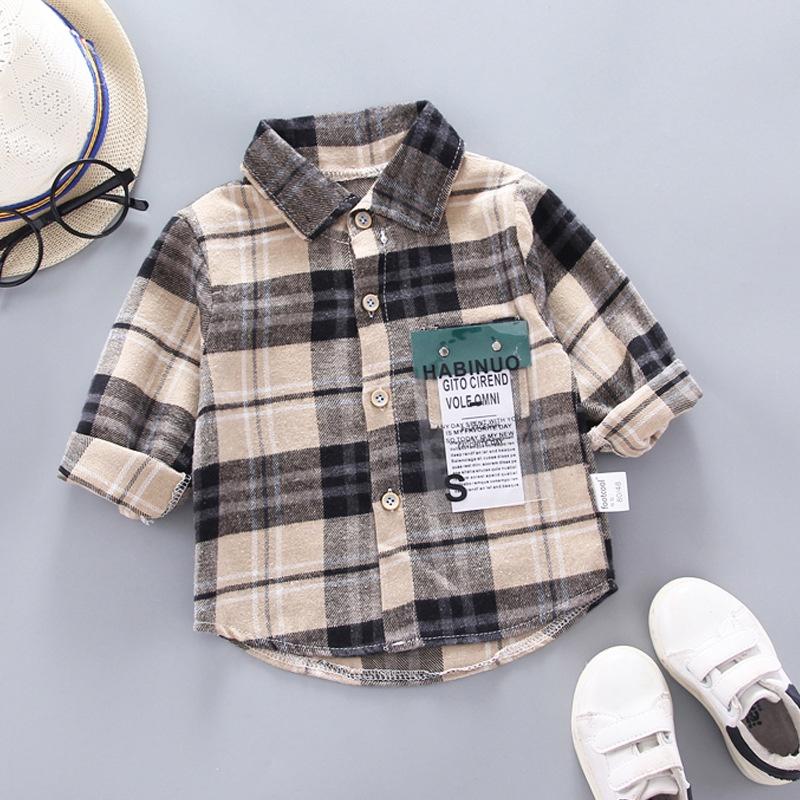 ST19 Size80-120 (6-21kg) Áo sơmi cho bé trai Thời trang trẻ Em hàng quảng châu