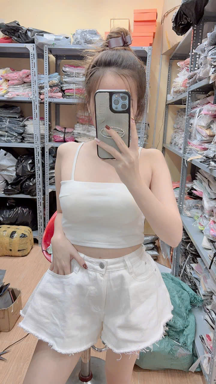 (HÀNG ĐẸP CO GIÃN 4 CHIỀU) ÁO ỐNG 2 DÂY CÓ MÚT NGỰC ÔM DÁNG BODY THUN COTTON BORIP LOẠI 1 FREESIZE &lt;58KG