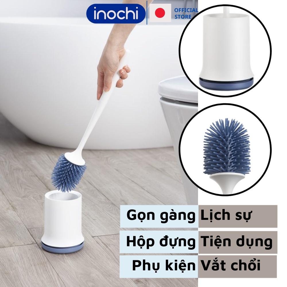 Chổi cọ nhà vệ sinh bồn cầu toilet silicon inochi kirei thông minh cây cọ bồn cầu chà nhà tắm tiện dụng