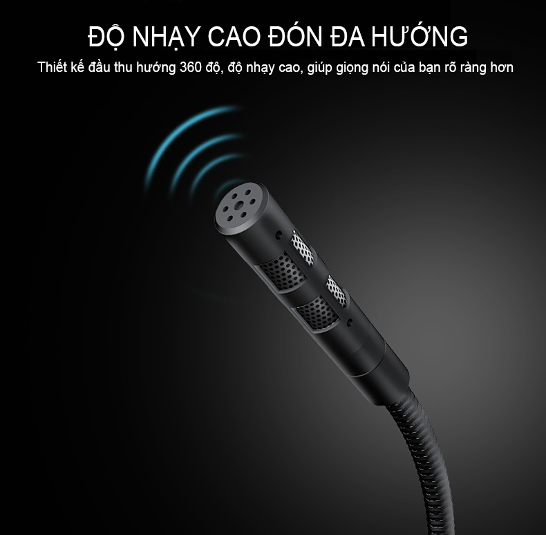 ROGTZ Microphone Dùng Live Stream, Học Online, Hội Nghị Trên Laptop, PC T-22 - Hàng Nhập Khẩu