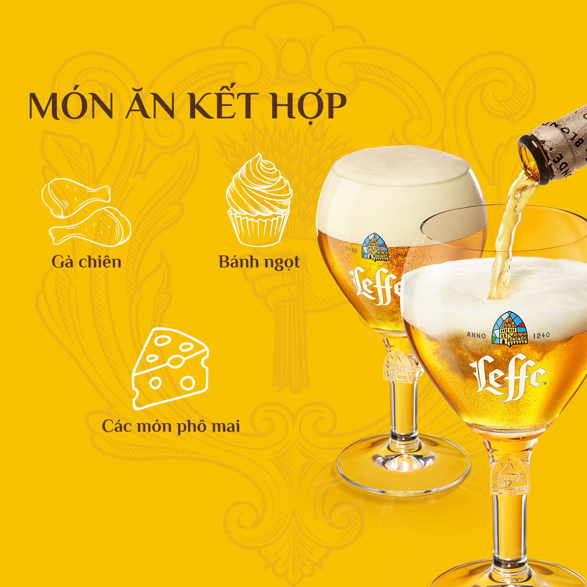 Thùng 24 Chai Bia Leffe Blonde - Bia Thầy Tu Nhập Khẩu Bỉ