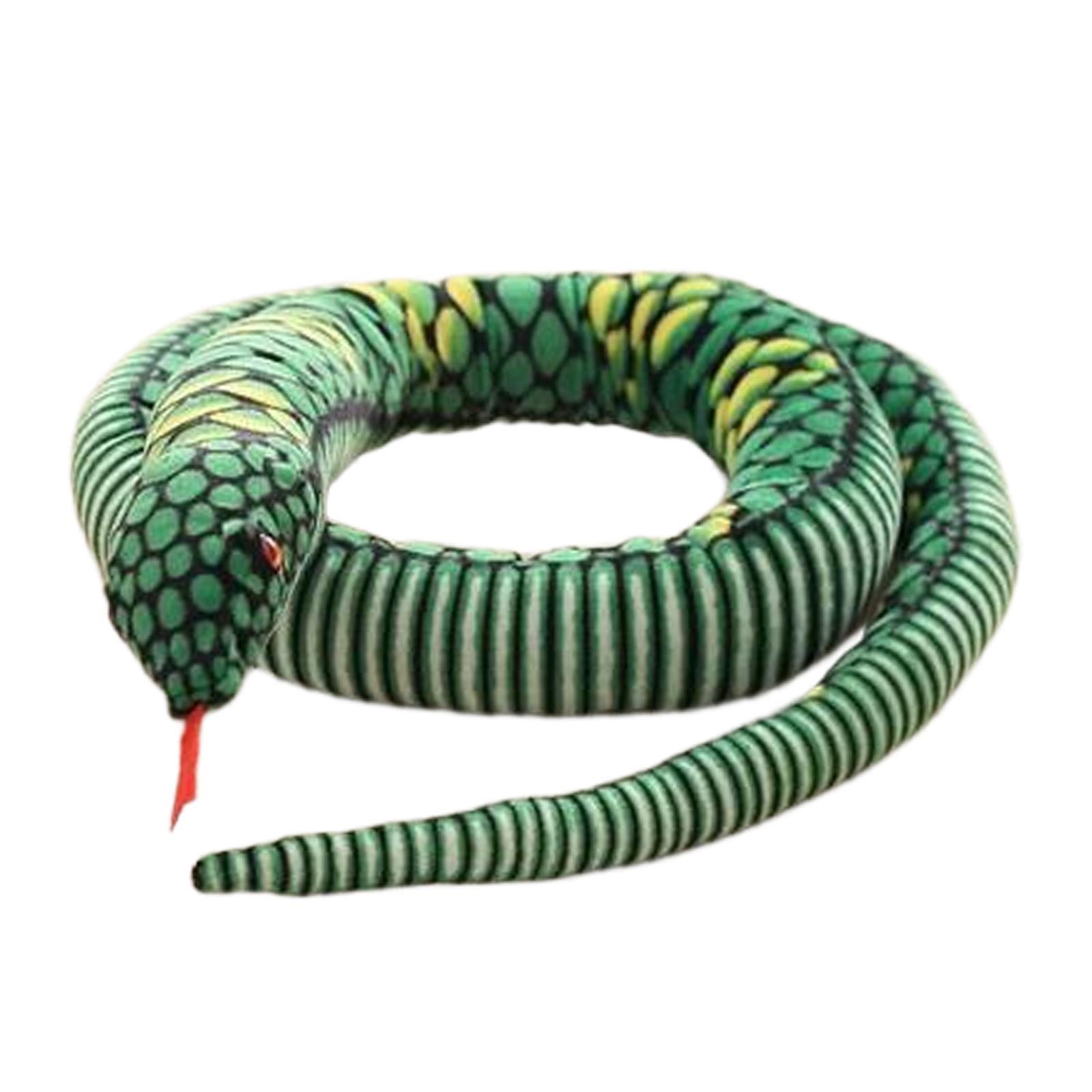 Realistic Snake Animals Toys Animal Plush Toy for Halloween Jokes Prop