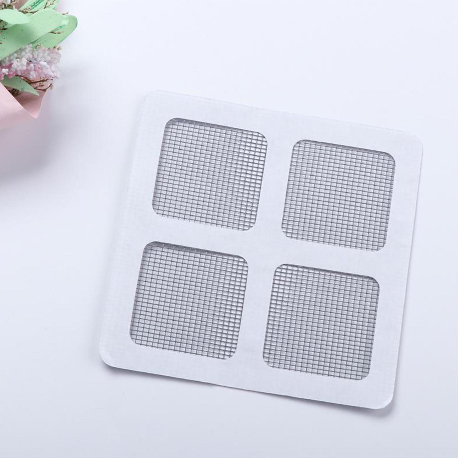 10 miếng vá kích thước 4x4inch có keo dính cho cửa sổ lưới