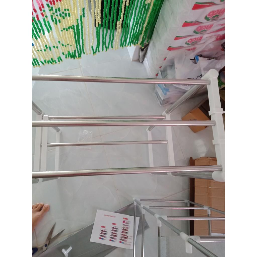 Kệ lò vi sóng co giãn inox