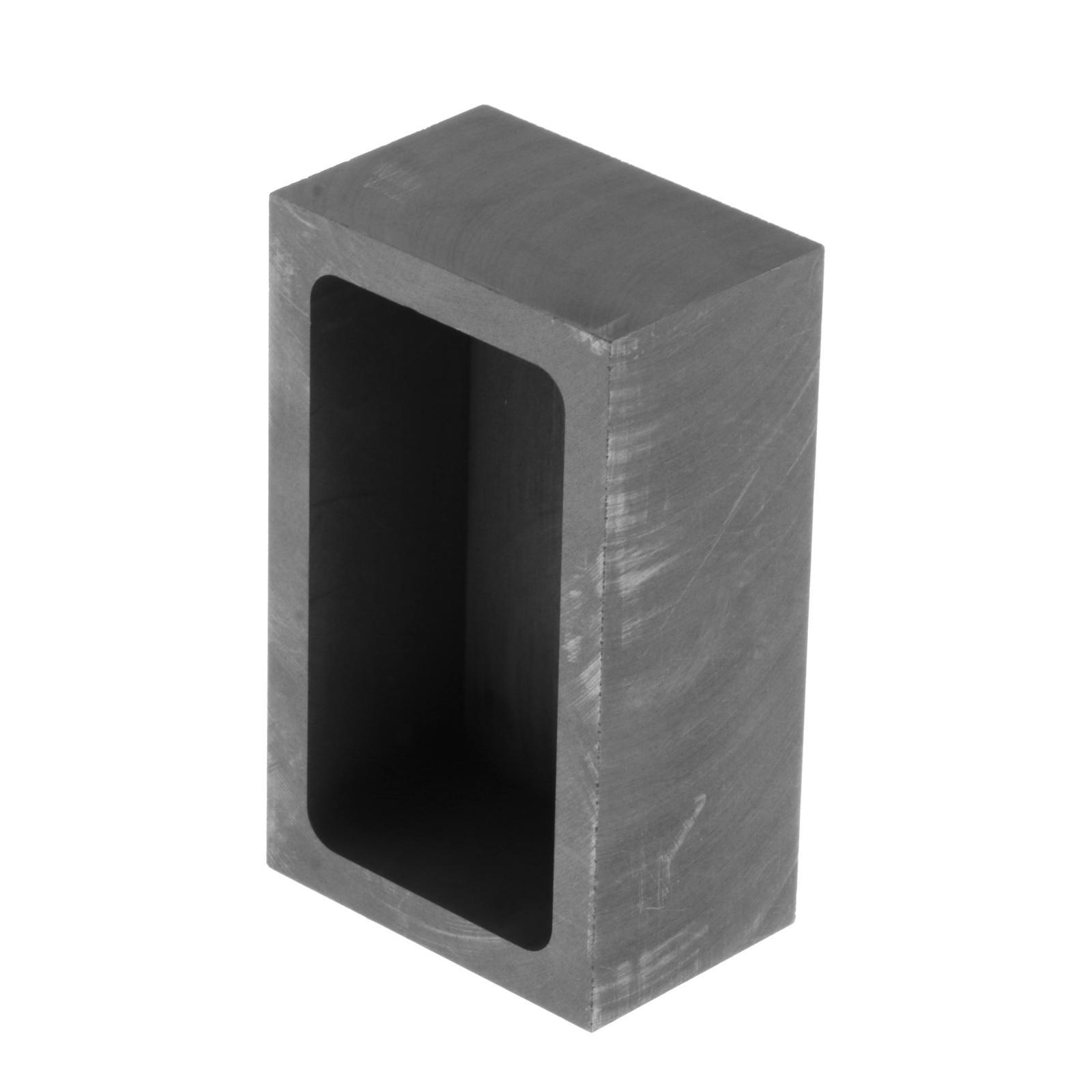 Square Graphite Tank Ingot Mould Crucible for Aluminum Brass Precious Metals