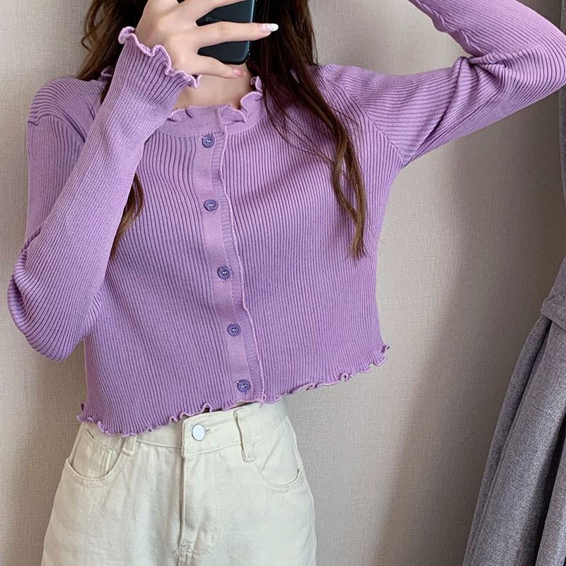 Áo Khoác Cardigan Dệt Kim Chống Nắng Kiểu Dáng Thời Trang Cho Nữ