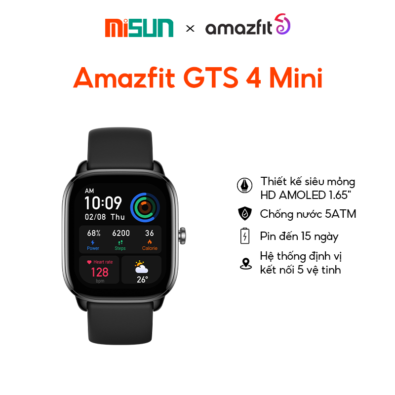 Đồng Hồ Thông Minh Cao Cấp Amazfit GTS 4 MINI - Hàng Chính Hãng - Bảo hành 12 tháng