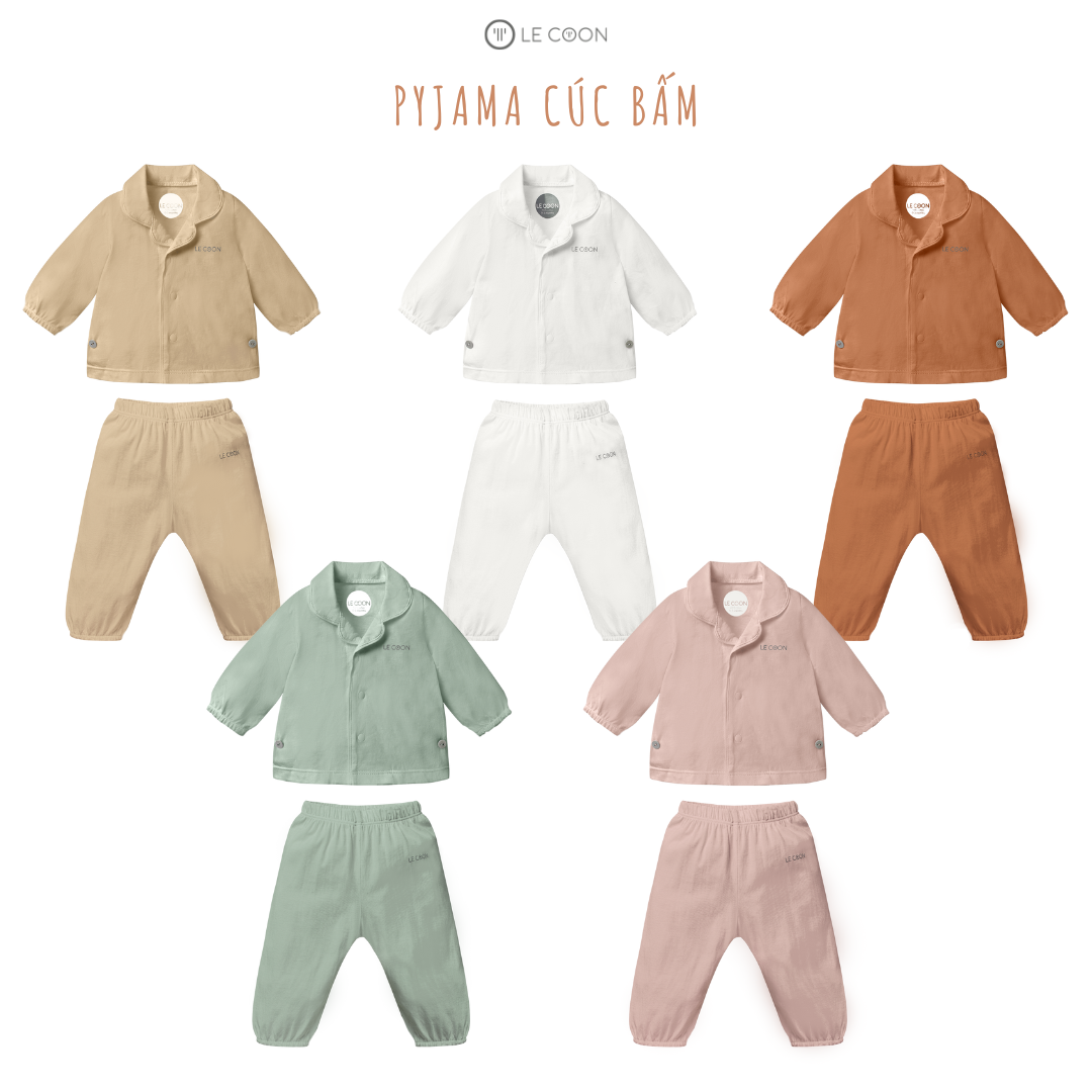 LE COON | Pyjama Dài Tay | Vải COOL mỏng mát | 0 tháng - 3 tuổi