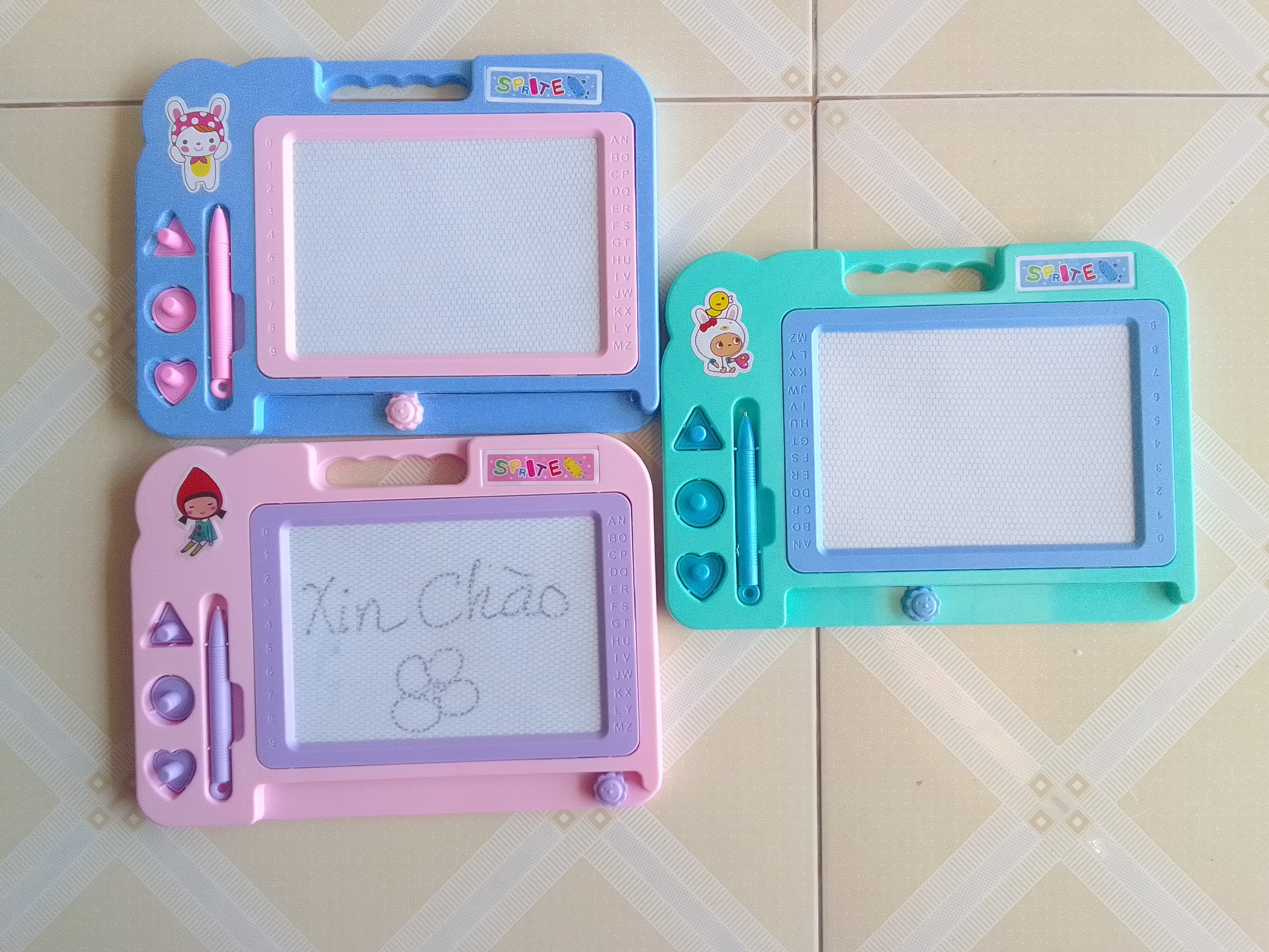 Bảng gạt từ tự xóa dành cho bé