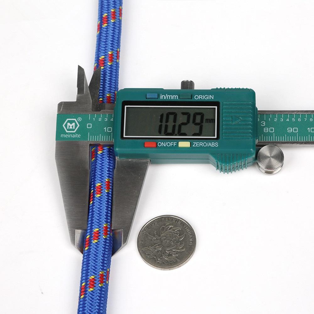 Outdoor Climbing Rope 10m-30m Emergency Rope Wear Resistant 10mm Diameter High Strength Survival Paracord Hiking Accessory Tool