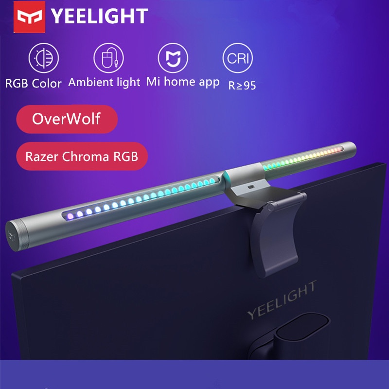 Đèn treo màn hình máy tính Yeelight LED Screen Light Bar Monitor Pro, hắt sáng 16 triệu màu, tăng giảm cường độ ánh sáng chống mỏi mắt và bảo vệ mắt khỏi ánh sáng xanh - Hàng Chính Hãng