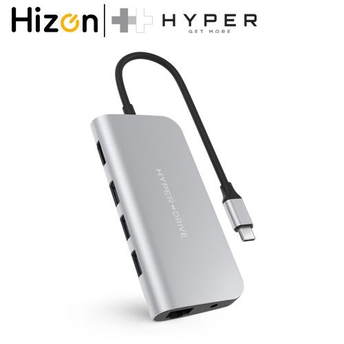Cổng Chuyển Hyperdrive Power 9-IN-1 USB-C HUB For Ipad Pro 2018, Macbook & USB-C Devices – HD30F Hàng Chính Hãng