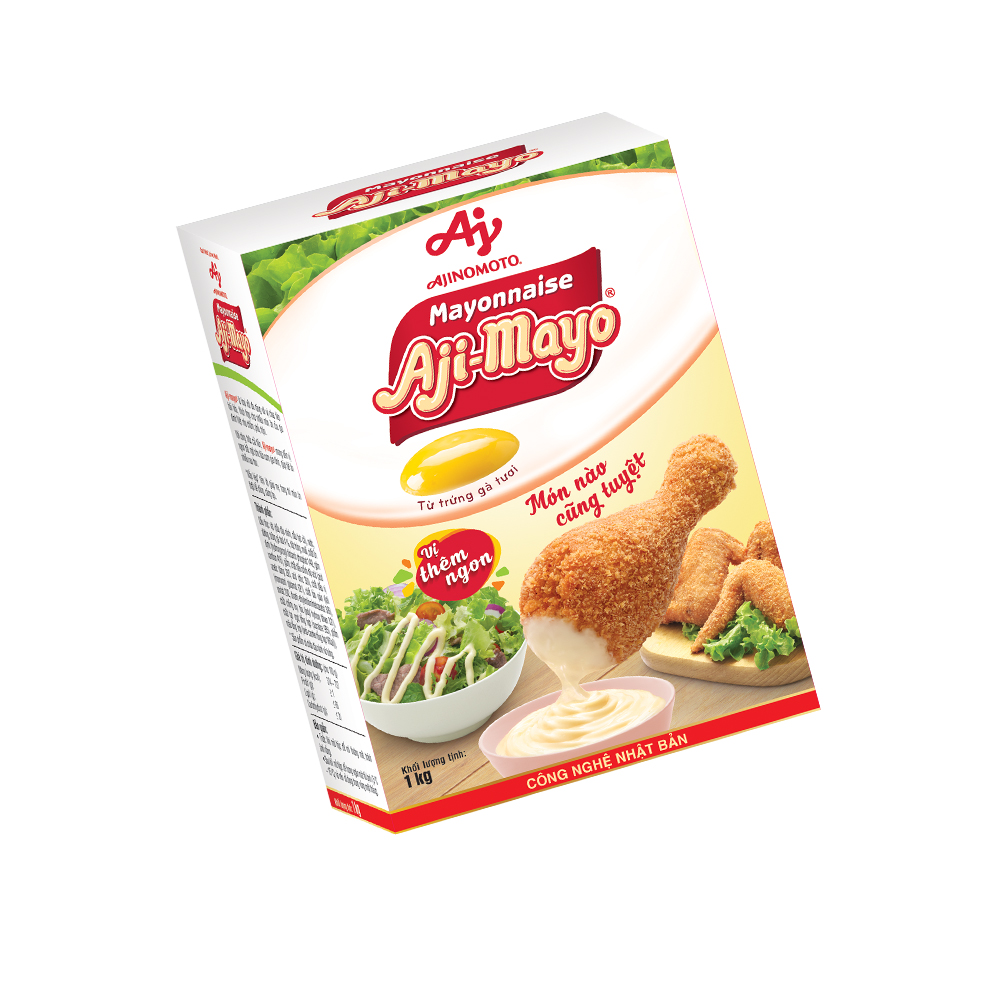 Xốt Mayonnaise Aji-mayo® Vị Nguyên Bản 1kg/Hộp