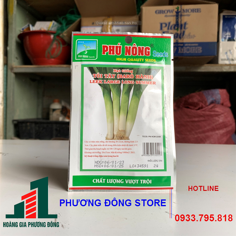 Combo 5-10 gói hạt giống Tỏi tây chịu nhiệt, sinh trưởng tốt