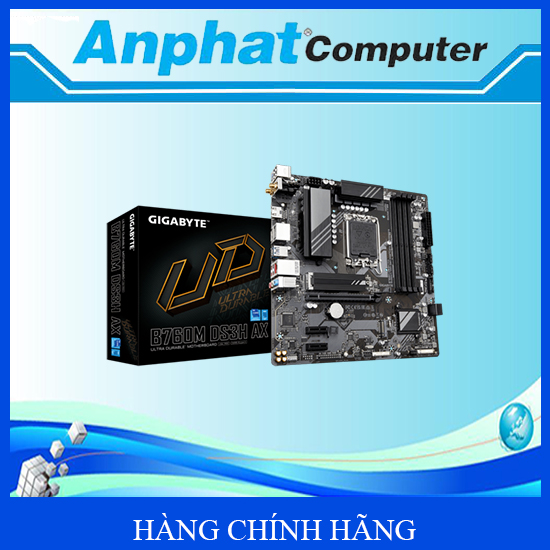 Mainboard Gigabyte B760M DS3H AX Socket LGA1700 - Hàng Chính Hãng