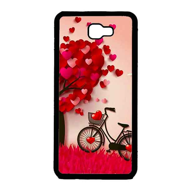 Ốp Lưng in cho Samsung J5 Prime Mẫu NỀN TRÁI TIM 2 - Hàng Chính Hãng