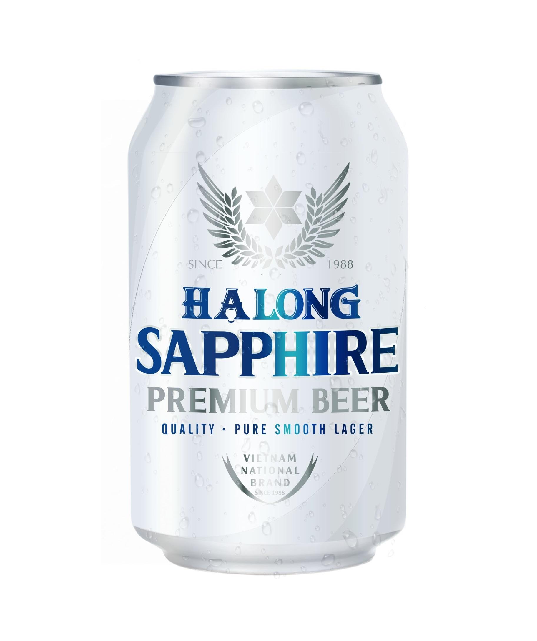 Thùng Bia Lon Hạ Long Sapphire 24 Lon 330ml