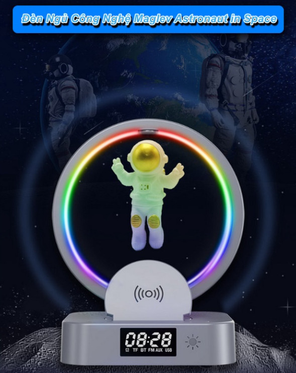 Đèn Ngủ Công Nghệ Maglev Astronaut in Space
