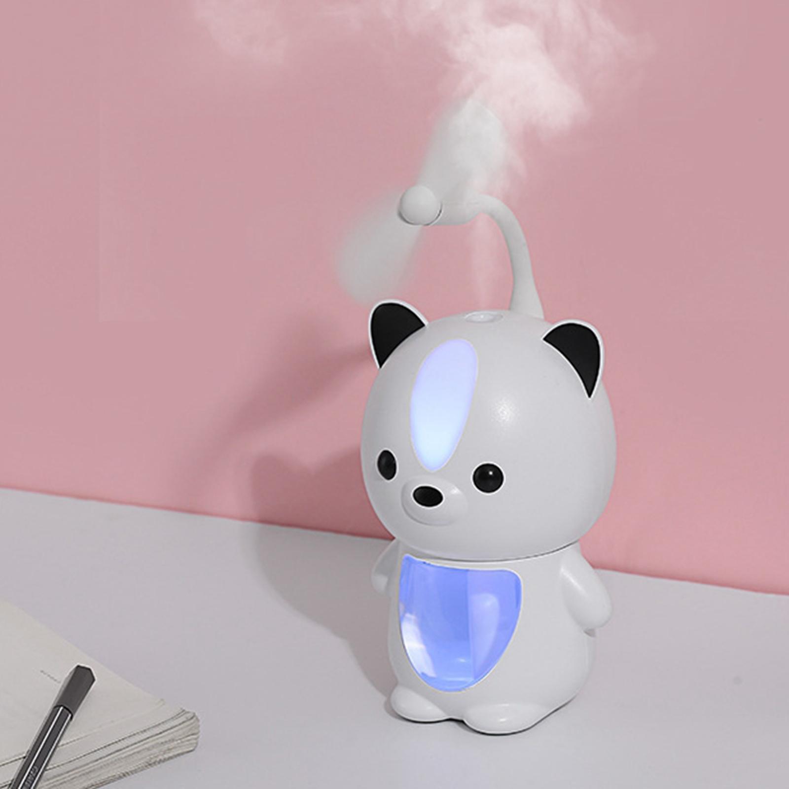 Portable USB Cool Mist Humidifier, 200ML Mini Bedroom Humidifier with Night Light, Desktop Small Humidifier Suitable for Kids, Office, Bedrooms, Dorms