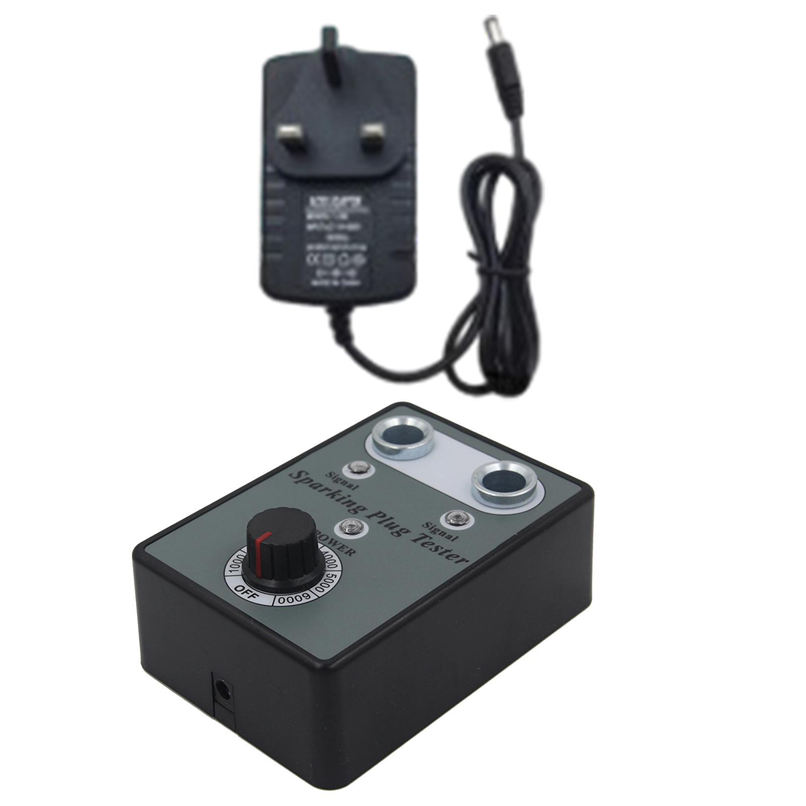 Car Spark Plug Tester Sparking Plug Tester Ignition Plug Analyzer Adjustable Double Hole Dual Hole Spark Plug Tester