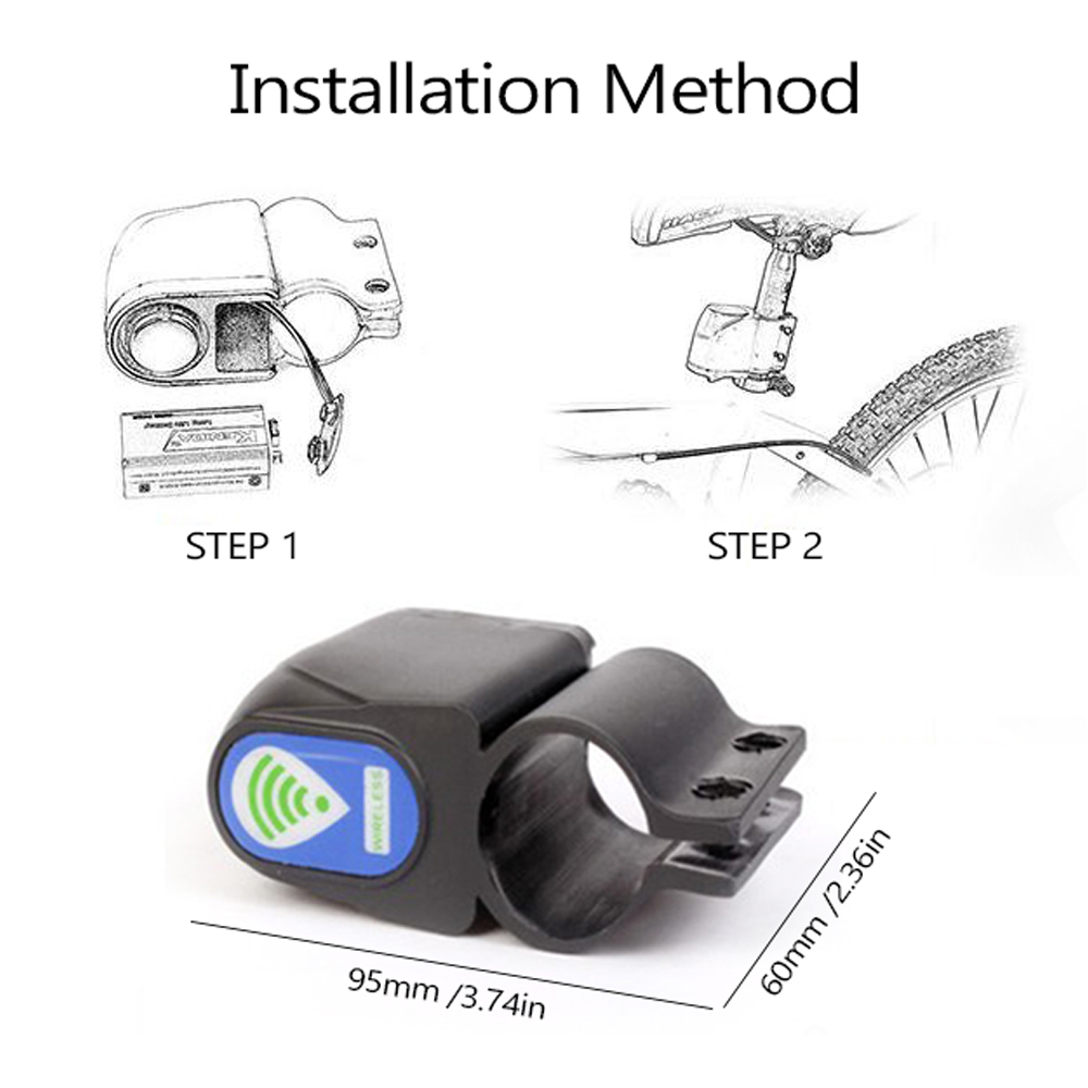 Khóa Chống Trộm Không Dây Điều Khiển Từ Xa Cho Xe Đạp
