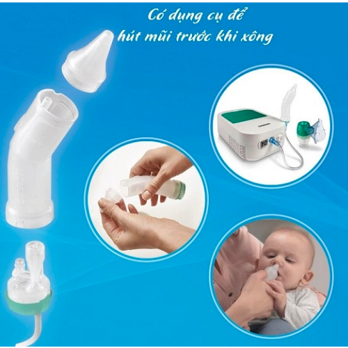 Máy xông mũi họng Omron DuoBaby NE-C301 [Hàng chính hãng] cho trẻ từ 1 tháng tuổi