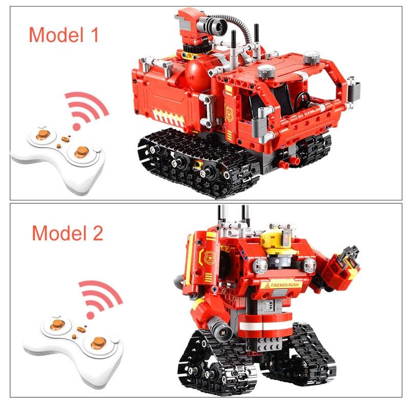 Đồ Chơi Lắp Ráp Robot Điều Khiển Biến Hình 2 In 1 Dreadnaught - CaDA C51048W