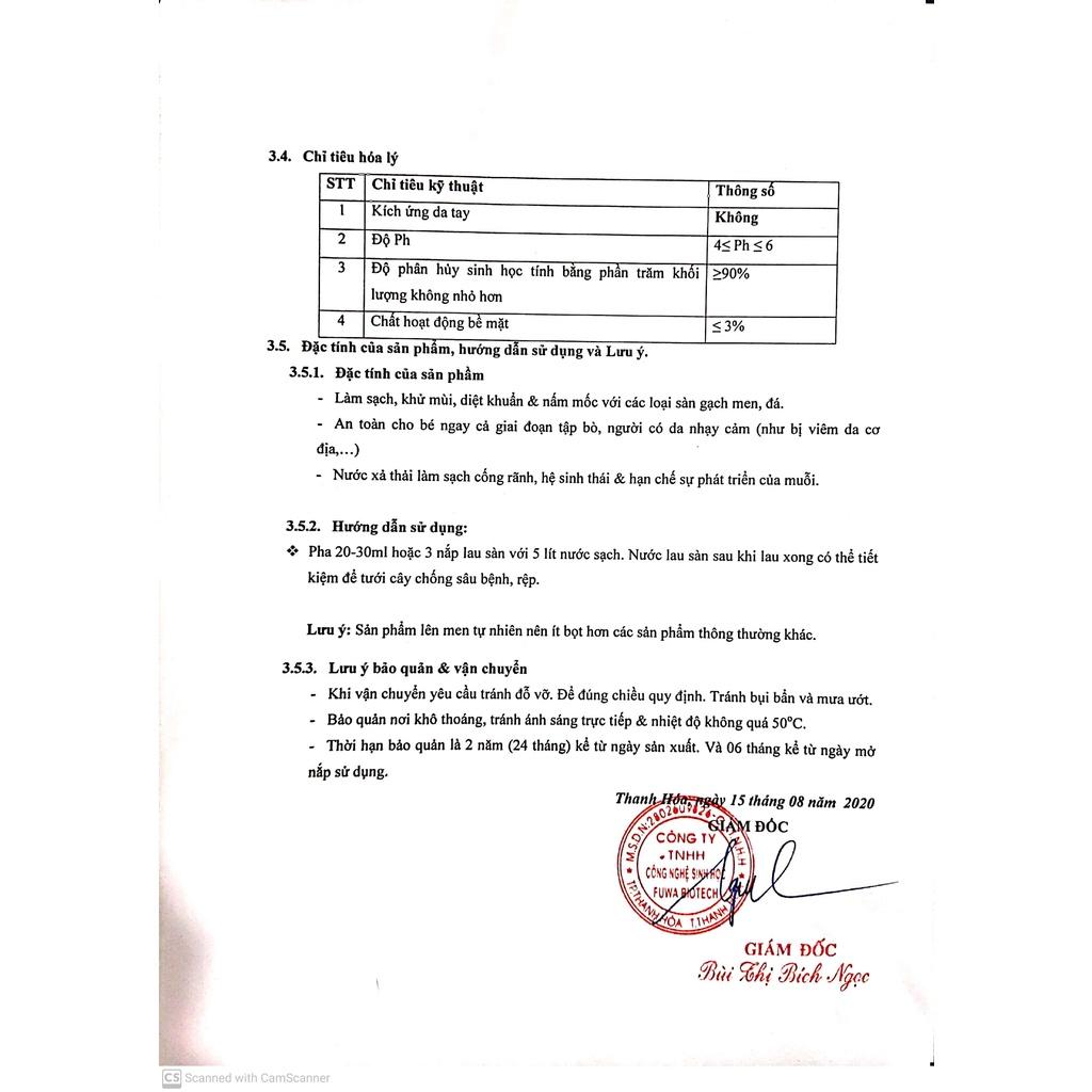 Nước lau sàn Hương Quế Hữu Cơ, Lau Sàn Gỗ, Lau Sàn Nhà Đuổi Muỗi, Côn Trùng 100% từ thảo mộc không hóa chất (1000ml)