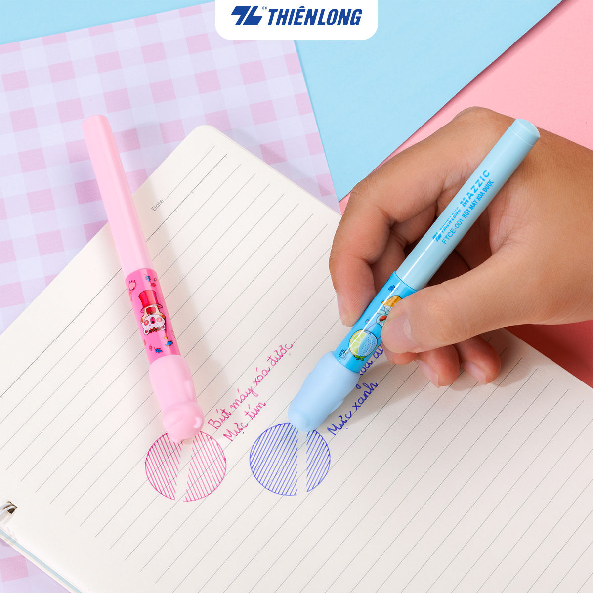 Combo 5/10 Bút máy Mazzic Thiên Long FTCE-001 - Ngòi cải tiến, trơn, êm với ống mực không lắng cặn