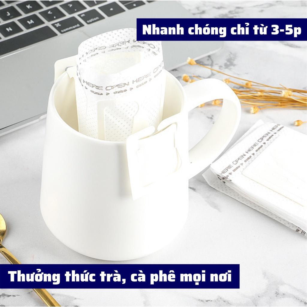 Vỏ phin giấy cafe túi lọc pha trà cà phê rang xay Robusta và Arabica pha phin nhỏ gọn mang đi du lịch