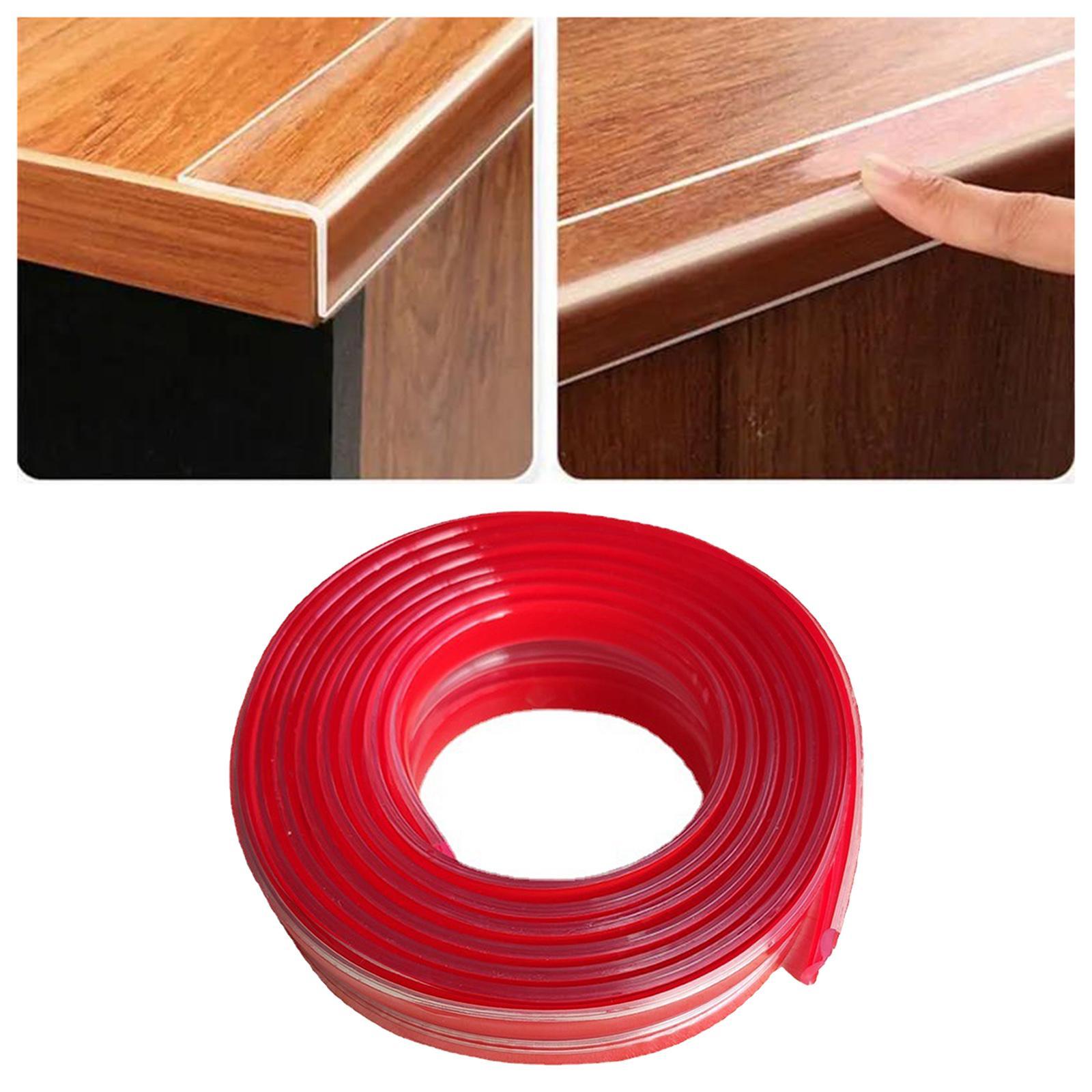 Baby Proofing,Edge Protector Strip Clear,Silicone Soft Corner Protectors Pre-Taped Strong Adhesive,Edge Protectors for Cabinets, Tables, Drawers