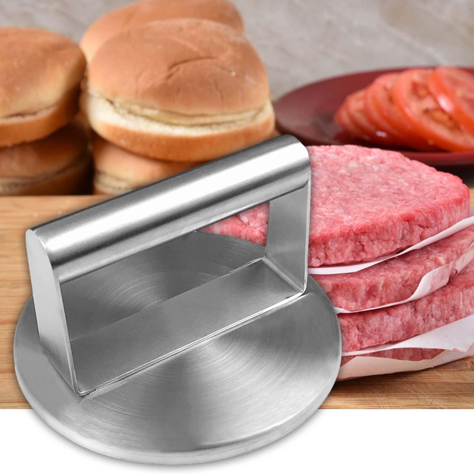 Stainless Steel Burger Press 5.94inch Steak for Steak Making BBQ Accessories